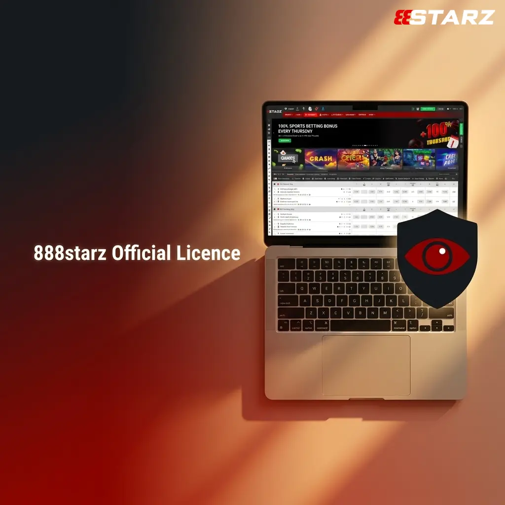 888starz official gambling licence certificate displayed on a regulated online casino platform