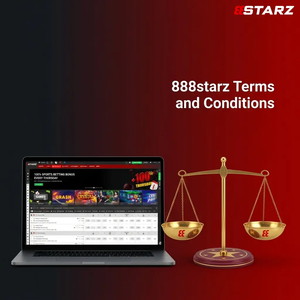 888starz casino website displaying Terms and Conditions page with rules and policies for players