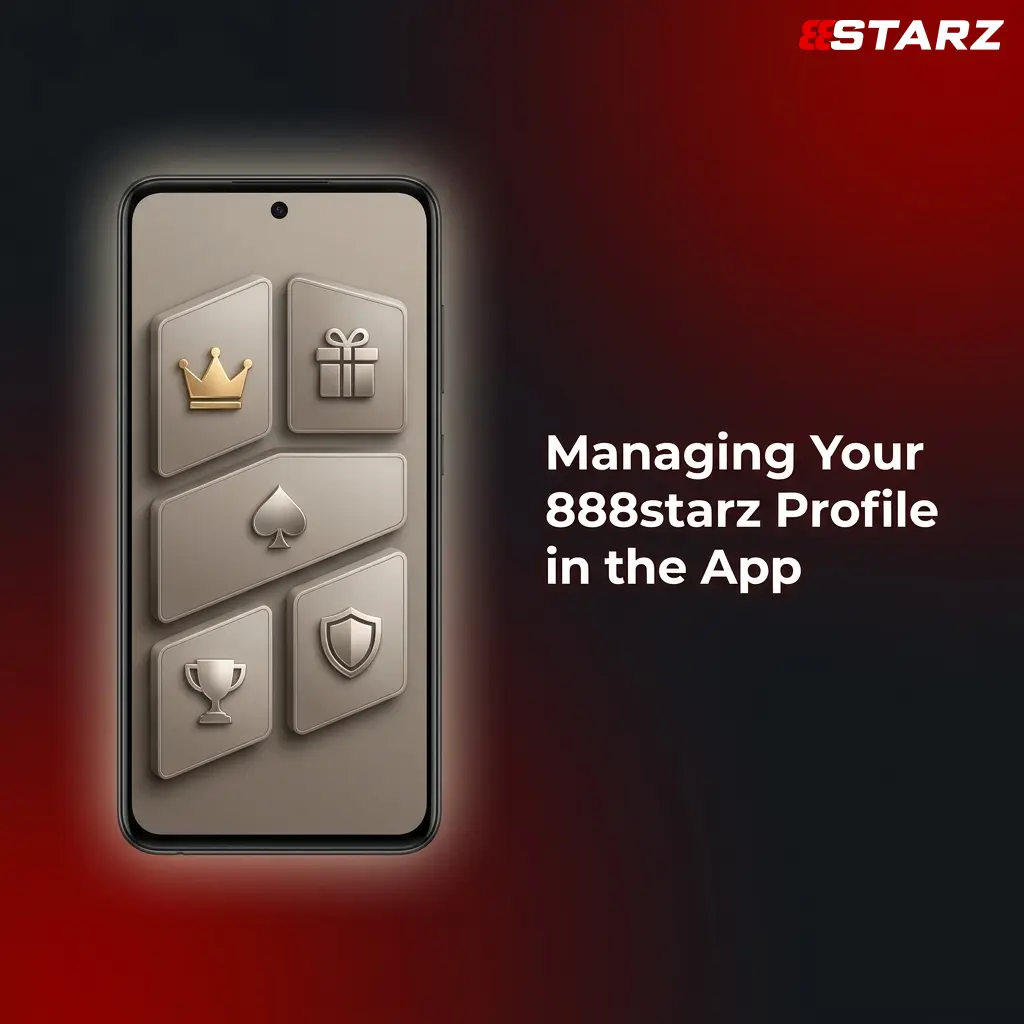 888starz app profile management dashboard showing account settings, personal details, and user preferences on mobile