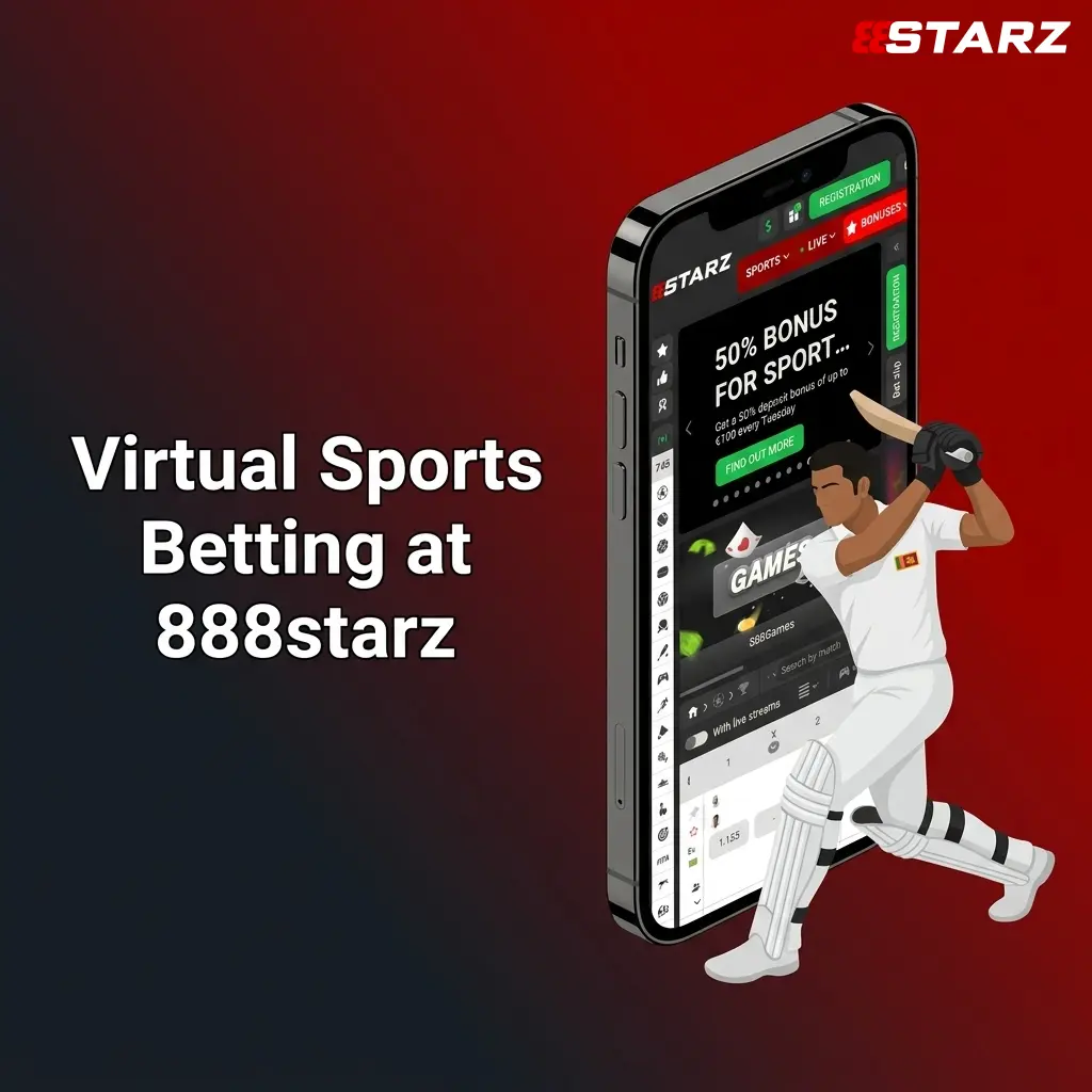 888starz virtual sports betting interface showing simulated football, horse racing, and other sports wagering options